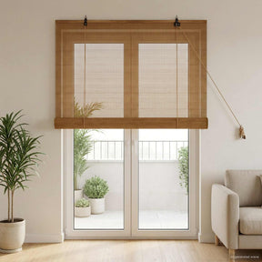 Vidaxl rolgordijn bruin 120 x 220 cm bamboe