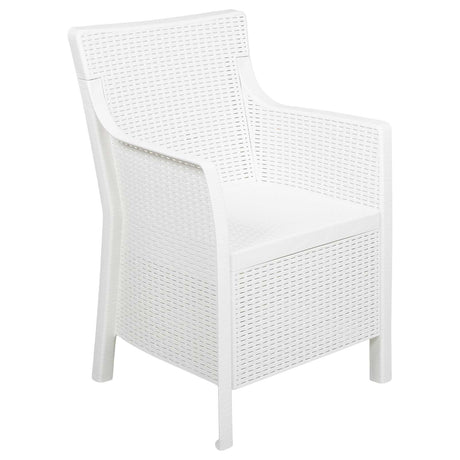 Vidaxl fauteuil wit pp