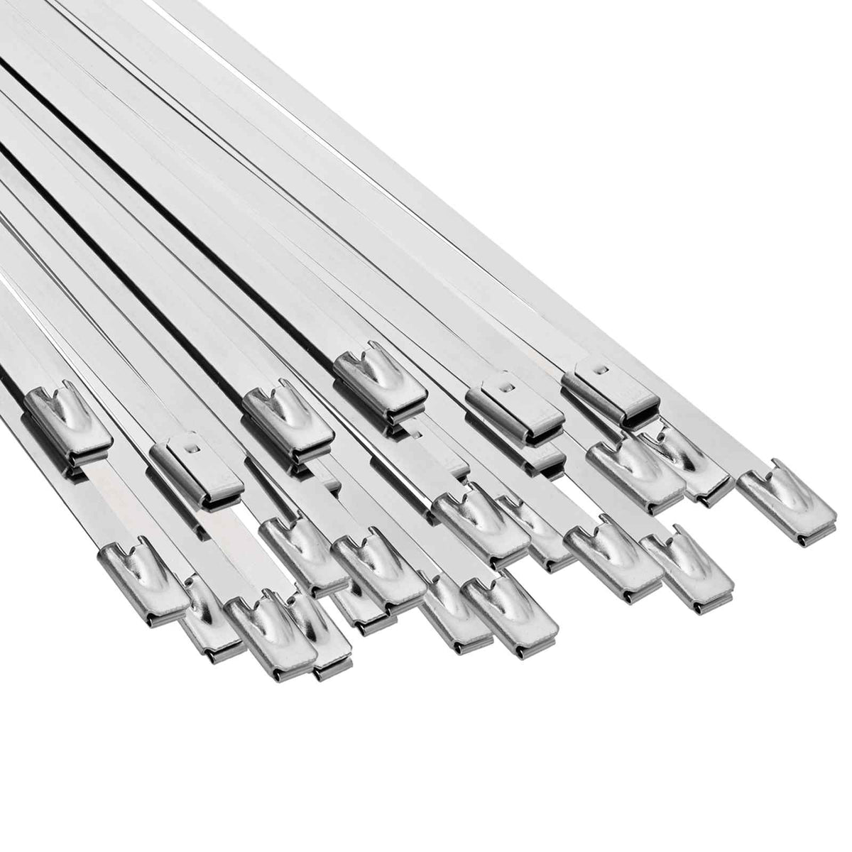 Vidaxl kabelbinders 25 st 4,6 x 350 mm zilver