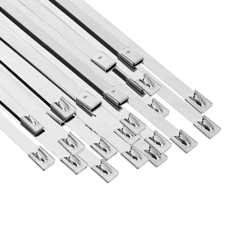 Vidaxl kabelbinders 50 st 7,9 x 200 mm zilver