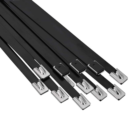 Vidaxl kabelbinders 12 st 7,9 x 600 mm zwart