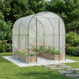 Vidaxl kweekhuis met frame 160 x 200 x 192,5 cm pvc doorzichtig
