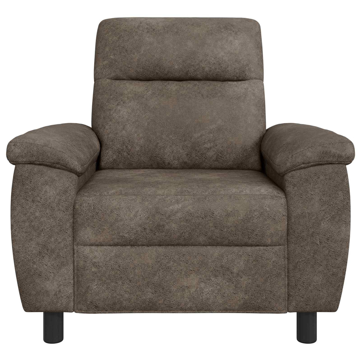Vidaxl bank donkergrijs 95 x 90 x 95 cm nep suede leer