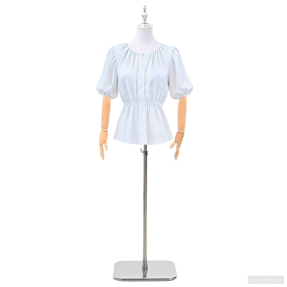 Vidaxl verstelbare mannequin van 165-213 cm met voet vrouw pp wit