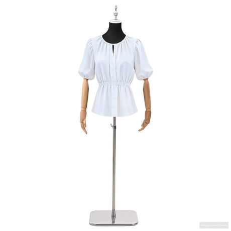 Vidaxl verstelbare mannequin van 165-213 cm met voet vrouw pp zwart