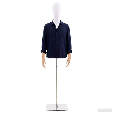 Vidaxl verstelbare mannequin van 170-218 cm met voet man pp wit