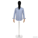Vidaxl verstelbare mannequin van 170-218 cm met voet man pp zwart