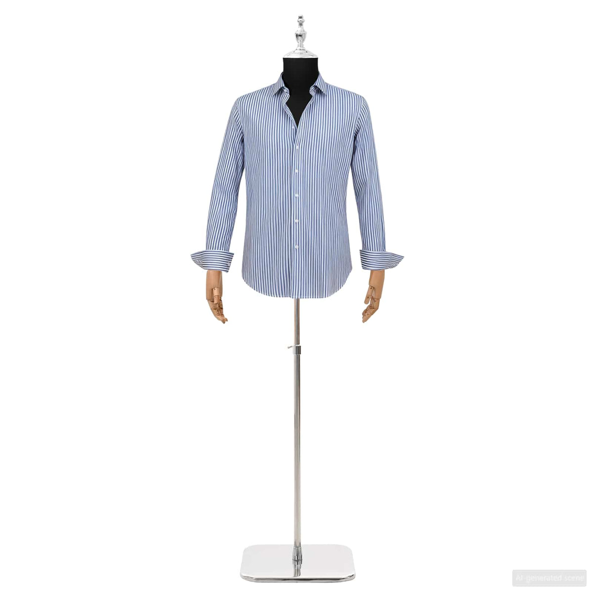 Vidaxl verstelbare mannequin van 170-218 cm met voet man pp zwart