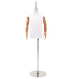 Vidaxl verstelbare 120-150 cm mannequin met basis uniseks pp wit