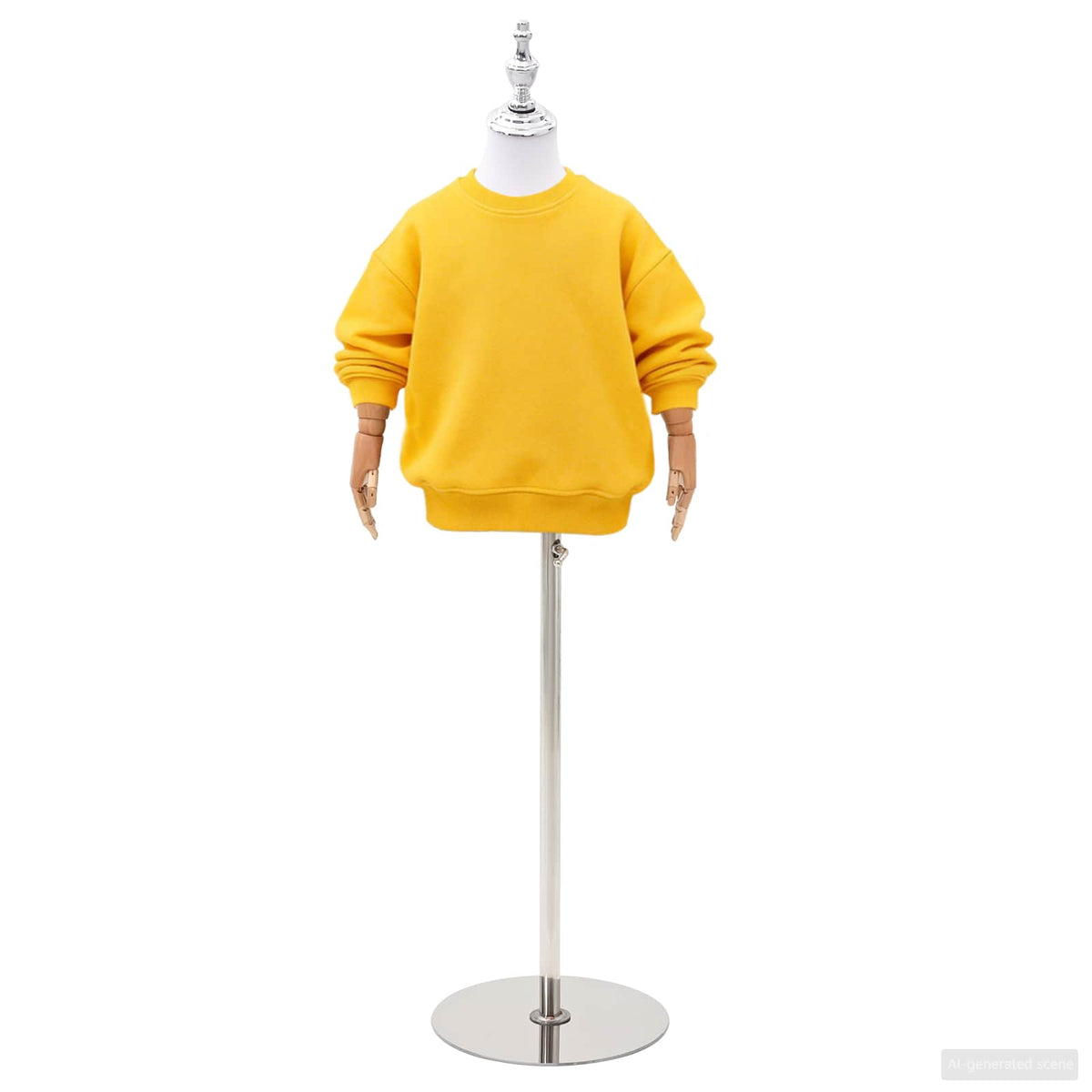 Vidaxl verstelbare 120-150 cm mannequin met basis uniseks pp wit