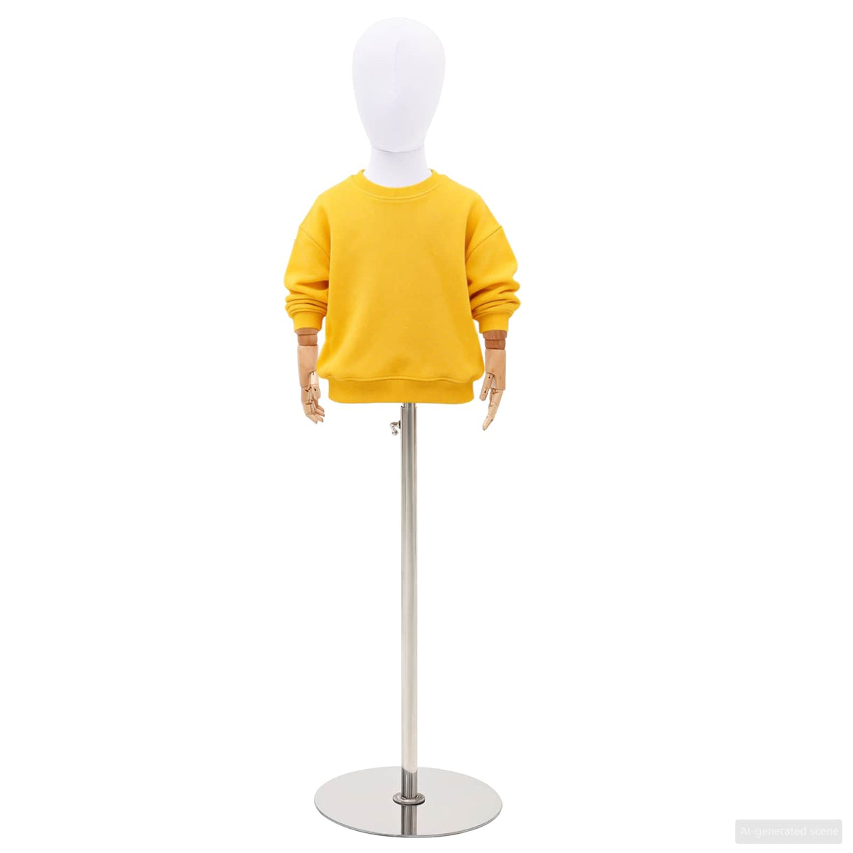 Vidaxl verstelbare 120-157 cm mannequin met basis uniseks pp wit