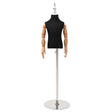 Vidaxl verstelbare 120-157 cm mannequin met basis uniseks pp zwart