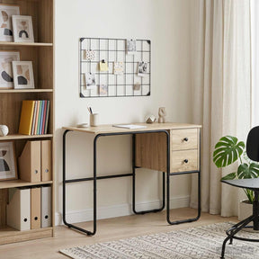 Vidaxl bureau met opbergruimte sonoma eiken 100 x 50 x 75 cm