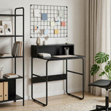 Vidaxl bureau met opbergruimte zwart eiken 60 x 50 x 91 cm