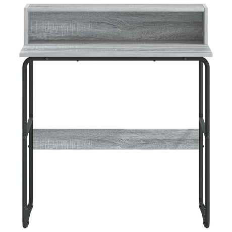 Vidaxl bureau met opbergruimte grijs sonoma 80 x 50 x 91 cm