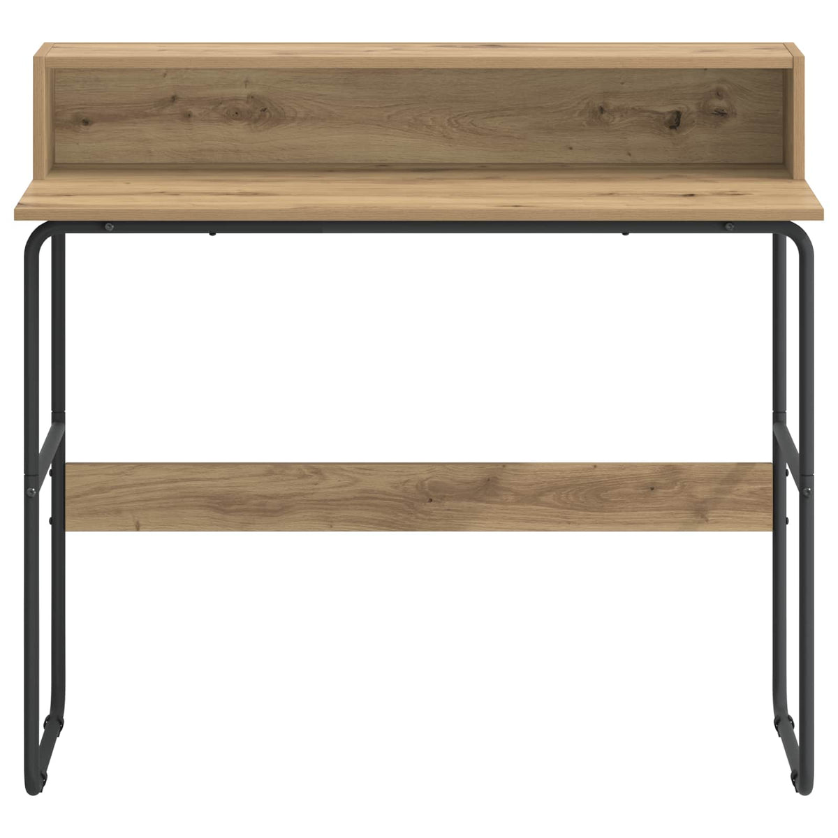 Vidaxl bureau met opbergruimte artisanaal eiken 100 x 50 x 91 cm