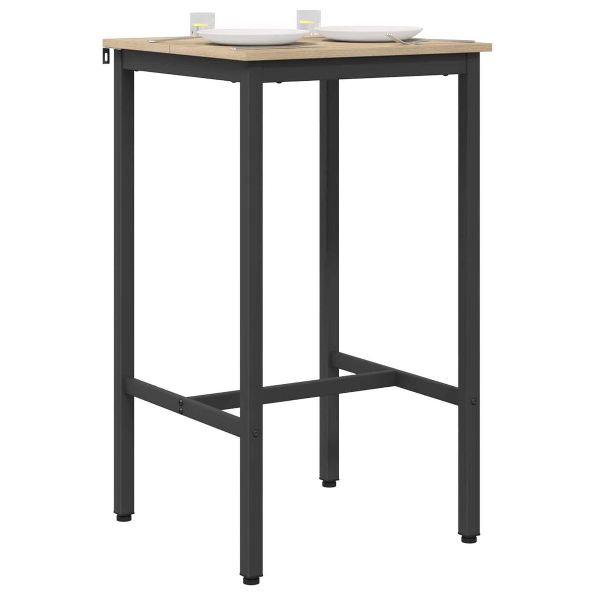 Vidaxl bartafel 52 x 52 x 90 cm bewerkt hout sonoma eiken rechthoekig