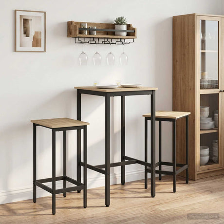 Vidaxl bartafel 52 x 52 x 110 cm bewerkt hout sonoma eiken rechthoekig