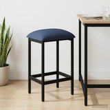 Vidaxl barkruk blauw 40 x 32 x 74 cm bewerkt hout