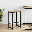 Vidaxl barkruk sonoma eiken 40 x 32 x 74 cm bewerkt hout