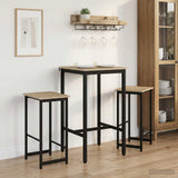 Vidaxl barkruk 2 st sonoma eiken 40 x 32 x 74 cm bewerkt hout