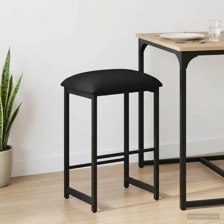 Vidaxl barkruk zwart 40 x 32 x 74 cm bewerkt hout