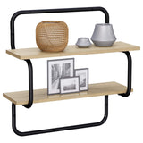 Vidaxl wandplank met 2 niveaus sonoma eiken 40 x 24,5 x 61 cm
