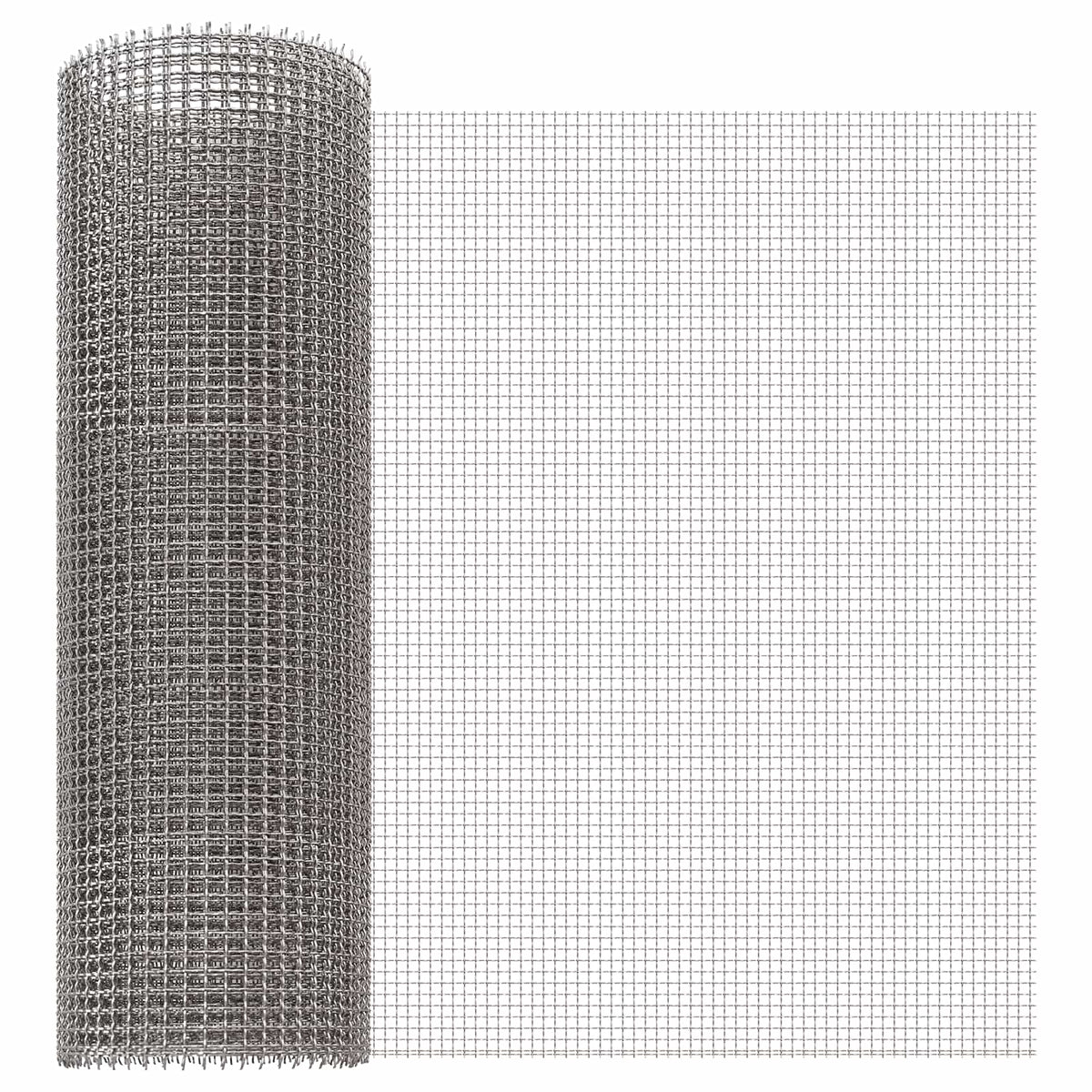 Vidaxl gaas scherm 40 x 500 cm 3 mesh rvs 201 zilverkleurig