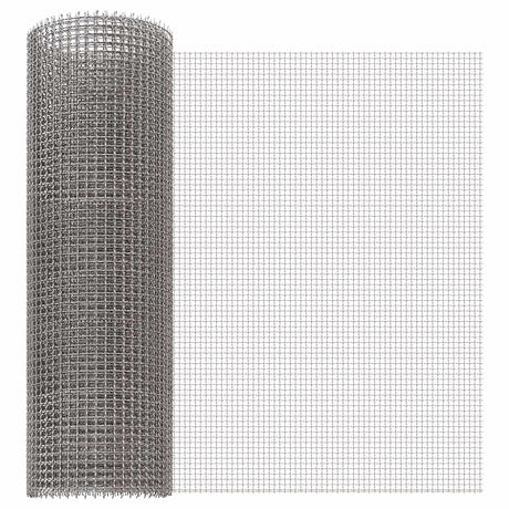 Vidaxl gaas scherm 40 x 500 cm 3 mesh rvs 201 zilverkleurig
