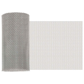 Vidaxl gaas scherm 20 x 1000 cm 8 mesh rvs 201 zilverkleurig