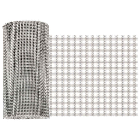 Vidaxl gaas scherm 20 x 1000 cm 8 mesh rvs 201 zilverkleurig