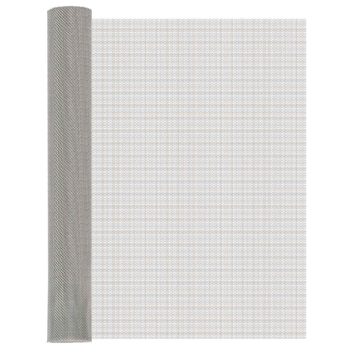 Vidaxl gaas scherm 80 x 200 cm 8 mesh rvs 201 zilverkleurig