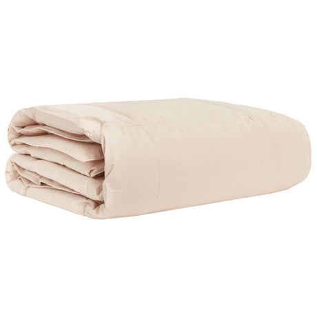 Vidaxl zomer dekbed beige 135 x 200 cm 100% natuurlijke kapok