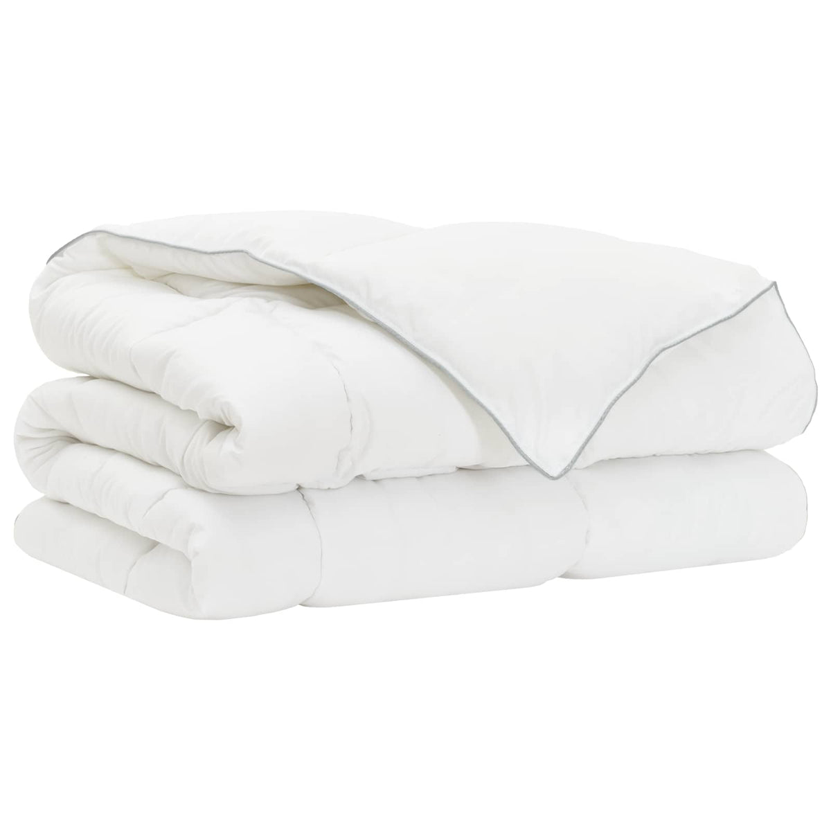 Vidaxl dekbed en hoofdkussen set 135 x 200 cm winter 350 gsm wit
