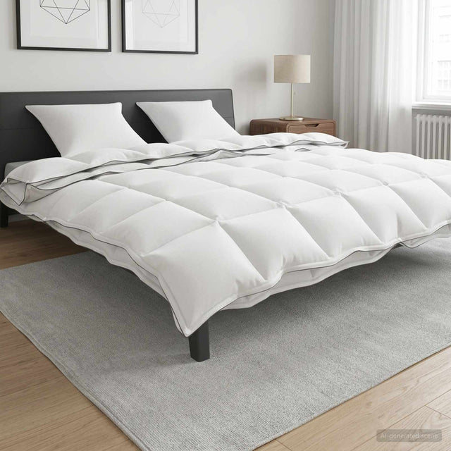 Vidaxl dekbed 200 x 200 cm 100% katoen wit