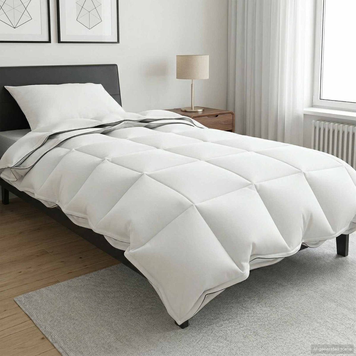 Vidaxl dekbed 155 x 220 cm 100% katoen wit
