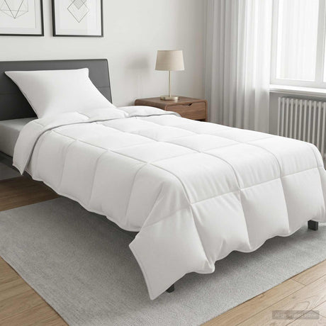 Vidaxl vol jaar dekbed wit 140 x 220 cm bamboevezel