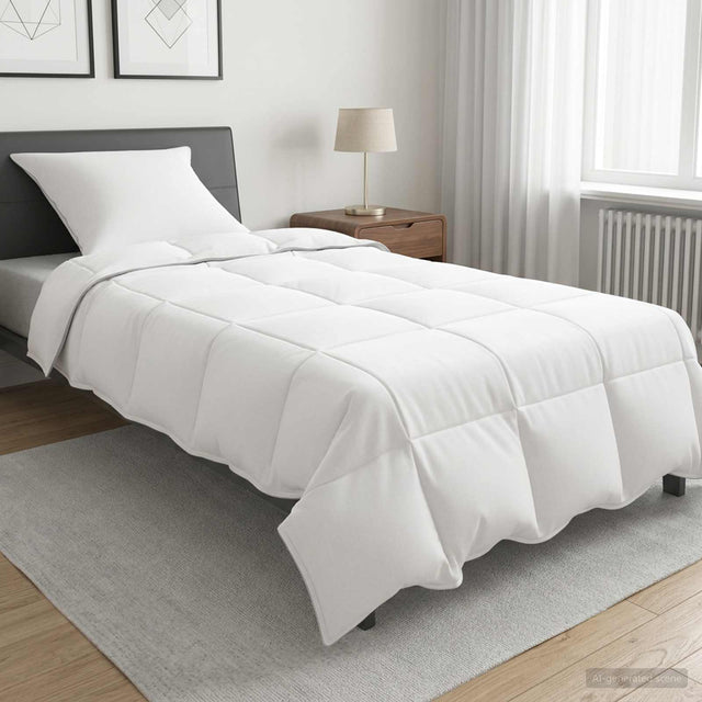 Vidaxl vol jaar dekbed wit 135 x 220 cm bamboevezel