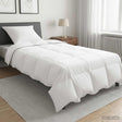 Vidaxl winter dekbed wit 155 x 220 cm bamboe
