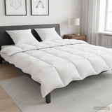 Vidaxl winter dekbed wit 200 x 220 cm bamboe