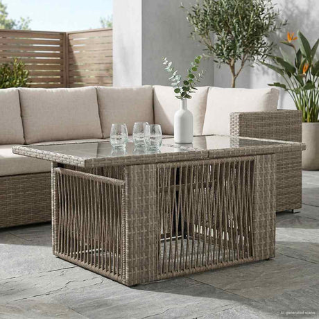 Vidaxl tuinstafel met opklapbare functie grijs 100 x 55 x 37 cm