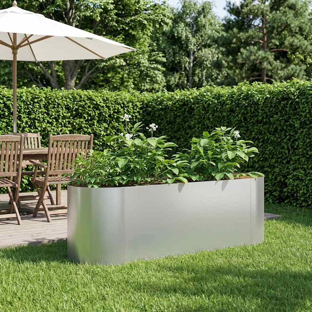 Vidaxl verhoogd tuinbed gegalvaniseerd staal 120 x 40 x 40 cm