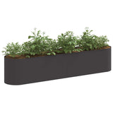 Vidaxl verhoogd tuinbed zwart 200 x 40 x 40 cm