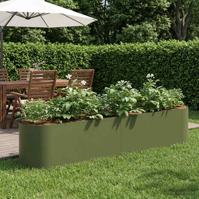 Vidaxl verhoogd tuinbed olijfgroen 200 x 40 x 40 cm