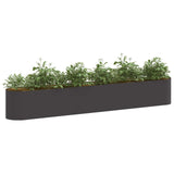 Vidaxl verhoogd tuinbed zwart 280 x 40 x 40 cm