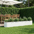 Vidaxl verhoogd tuinbed wit 280 x 40 x 40 cm