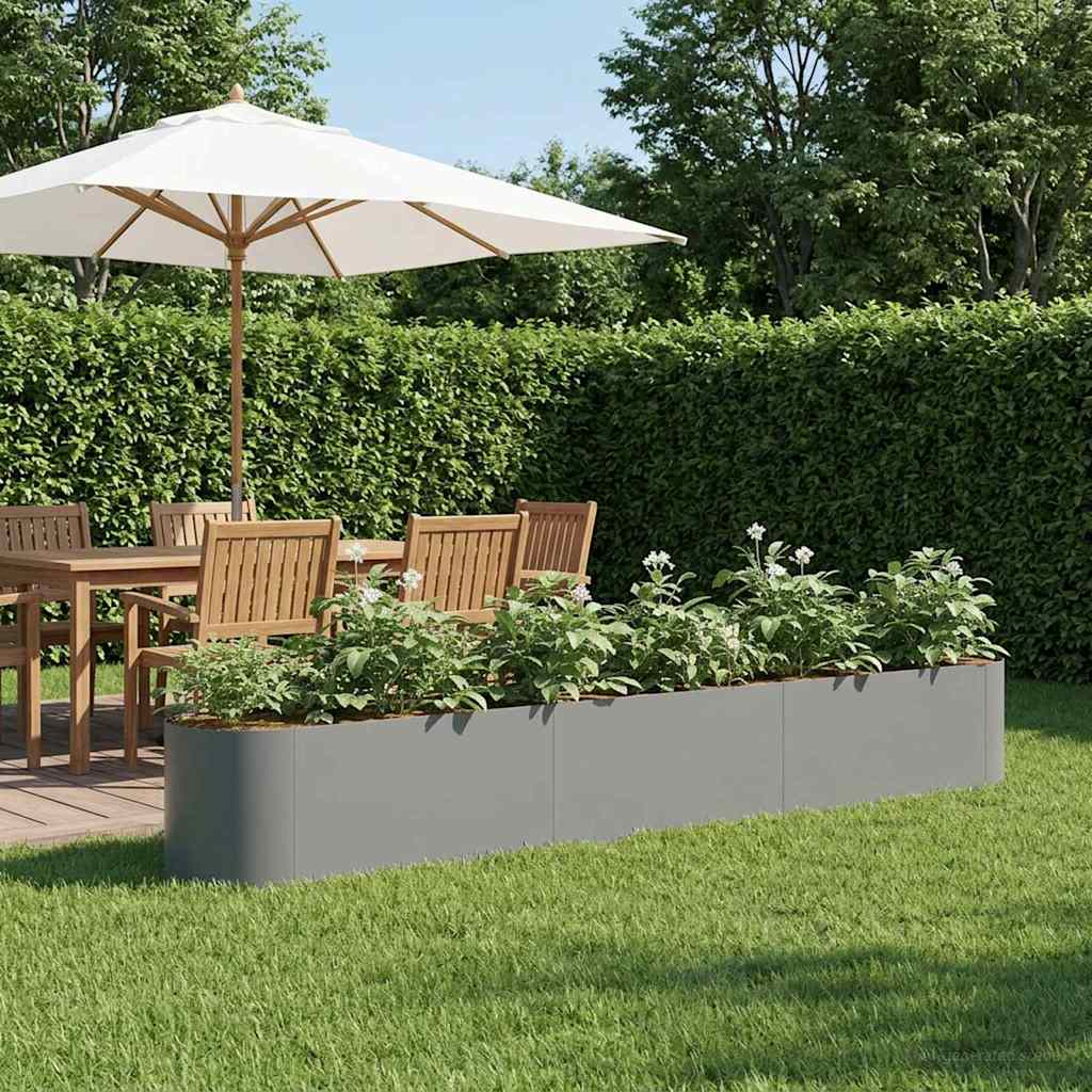 Vidaxl verhoogd tuinbed antracietkleurig 280 x 40 x 40 cm