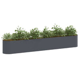 Vidaxl verhoogd tuinbed antracietkleurig 280 x 40 x 40 cm