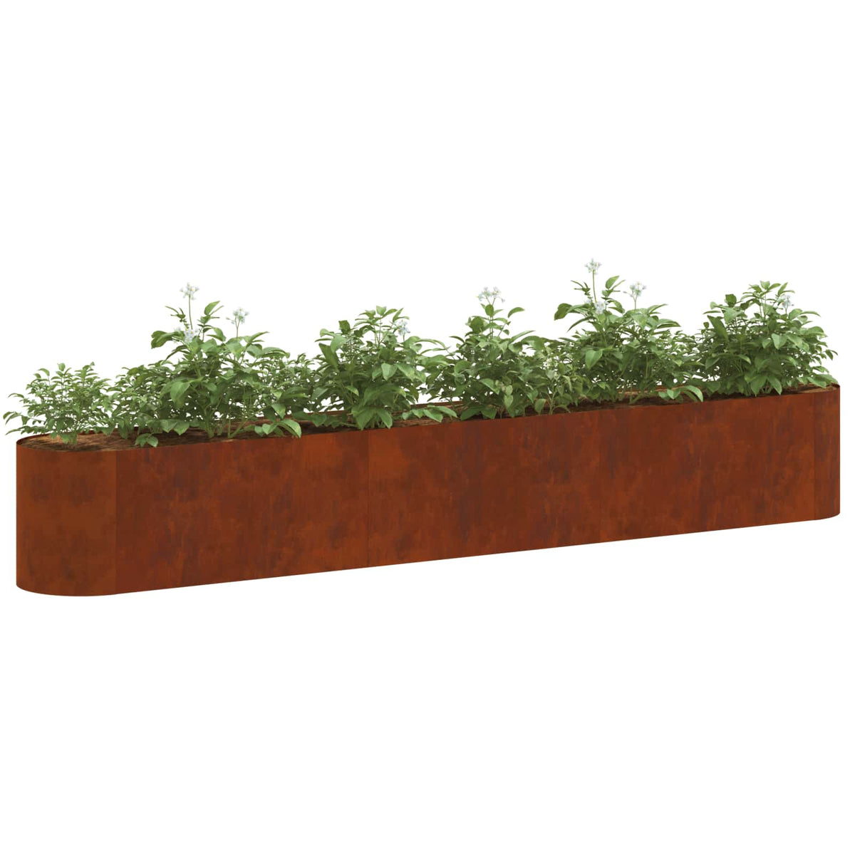 Vidaxl verhoogd tuinbed weervast staal 280 x 40 x 40 cm