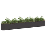 Vidaxl verhoogd tuinbed zwart 360 x 40 x 40 cm